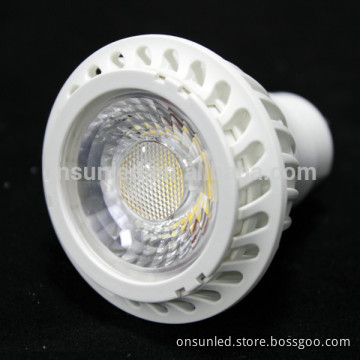 Warm White/Pure White high lumen gu10 cob dimmable led spotlight